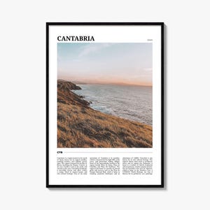 Kantabrien Reise Poster, Kantabrien Wandkunst, Kantabrien Poster Druck, Kantabrien Foto, Kantabrien Dekor, Spanien