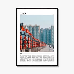 Xi&#39;an Travel Poster: Vibrant China Wall Art Print