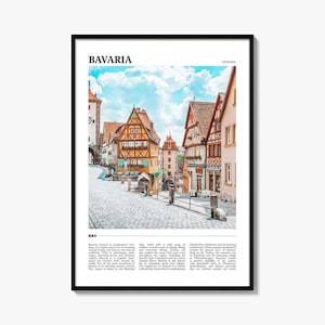 Bavaria Travel Poster, Bavaria Wall Art, Bavaria Poster Print, Bavaria Photo, Bavaria Decor, Germany