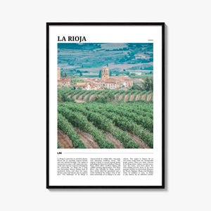 La Rioja Reiseplakat, La Rioja Wandkunst, La Rioja Poster Druck, La Rioja Foto, La Rioja Dekor, Spanien
