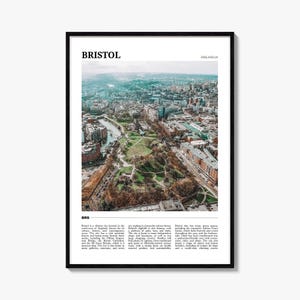 Bristol Travel Poster, Bristol Wall Art, Bristol Poster Print, Bristol Photo, Bristol Decor, England, UK
