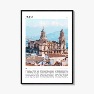 Jaen Reise Poster, Jaen Wandkunst, Jaen Poster Druck, Jaen Foto, Jaen Dekor, Spanien