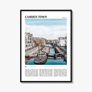 Camden Town Travel Poster, Camden Town Wall Art, Camden Town Poster Print, Camden Town Photo, Camden Town Decor, London, UK