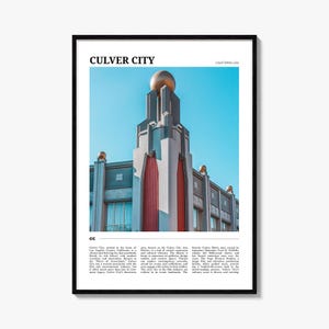 カルバーシティ旅行ポスター、カルバーシティ壁アート、カルバーシティポスタープリント、カルバーシティ写真、カルバーシティ装飾、カリフォルニア州、米国