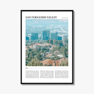 San Fernando Valley Travel Poster No 1, San Fernando Valley Wall Art, San Fernando Valley Poster, San Fernando Photo, San Fernando Decor