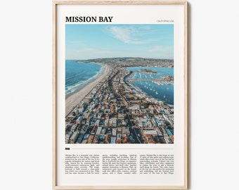 Mission Bay Travel Poster, Mission Bay Wall Art, Mission Bay Poster Print, Mission Bay Photo, Mission Bay Decor, California, USA