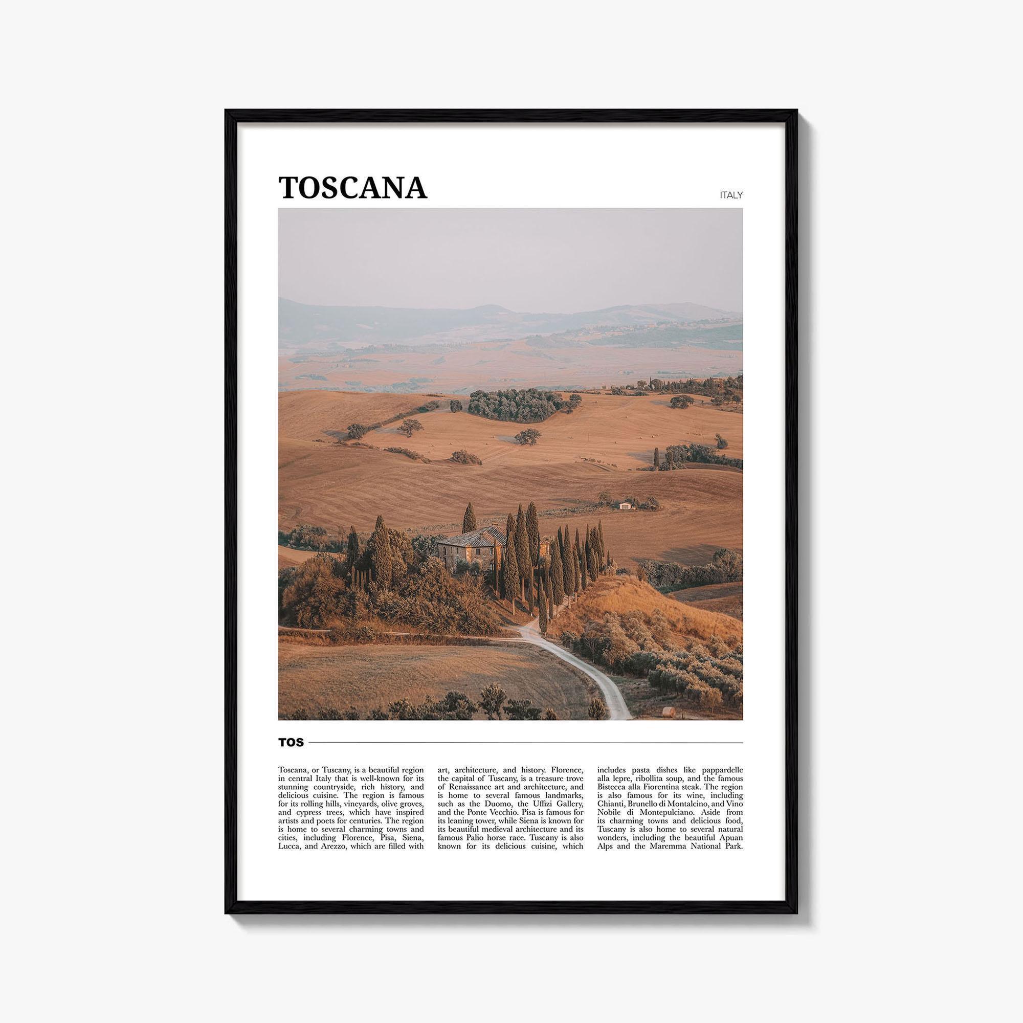 Toscana Travel Poster, Toscana Wall Art, Toscana Poster Print, Toscana Photo, Toscana Decor, Italy