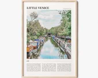 Little Venice Travel Poster, Little Venice Wall Art, Little Venice Poster Print, Little Venice Photo, Little Venice Decor, London, England