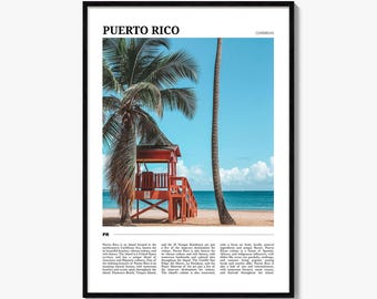 Puerto Rico Travel Poster, Puerto Rico Wall Art, Puerto Rico Poster Print, Puerto Rico Photo, Puerto Rico Decor, Caribbean