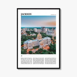 Jackson Travel Poster Mississippi, Jackson Wall Art, Jackson Poster Print, Jackson Photo, Jackson Decor, Mississippi, USA