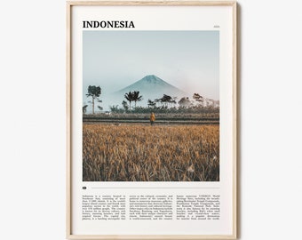 Indonesia Travel Poster, Indonesia Wall Art, Indonesia Poster Print, Indonesia Photo, Indonesia Decor, Asia