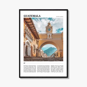 Guatemala Travel Poster, Guatemala Wall Art, Guatemala Poster Print, Guatemala Photo, Guatemala Decor, Central America