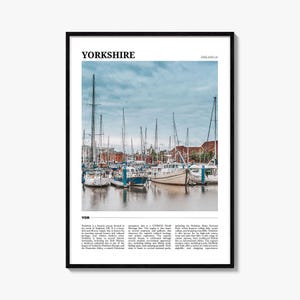 Yorkshire Travel Poster, Yorkshire Wall Art, Yorkshire Poster Print, Yorkshire Photo, Yorkshire Decor, England, UK