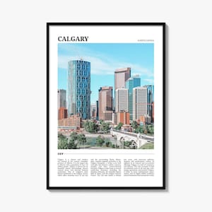 Calgary Travel Poster, Calgary Wall Art, Calgary Poster Print, Calgary Photo, Calgary Decor, Alberta, Canada