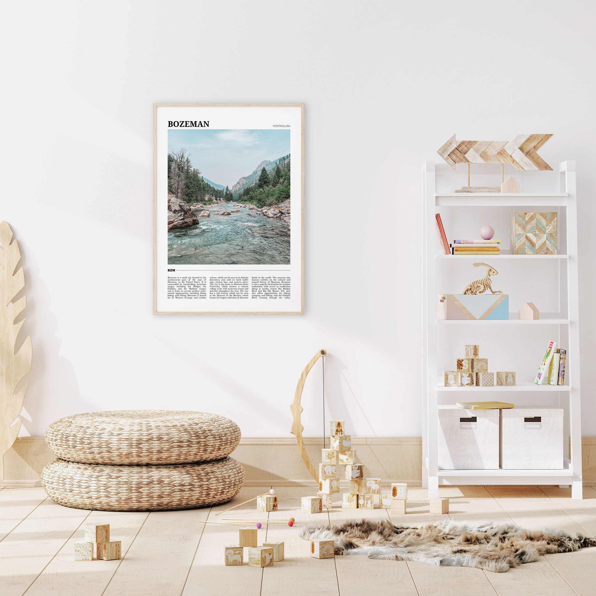 Bozeman Travel Poster, Bozeman Wall Art, Bozeman Poster Print, Bozeman Photo, Bozeman Decor