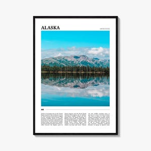 Alaska Travel Poster No 1, Alaska Wall Art, Alaska Poster Print, Alaska Photo, Alaska Decor, USA