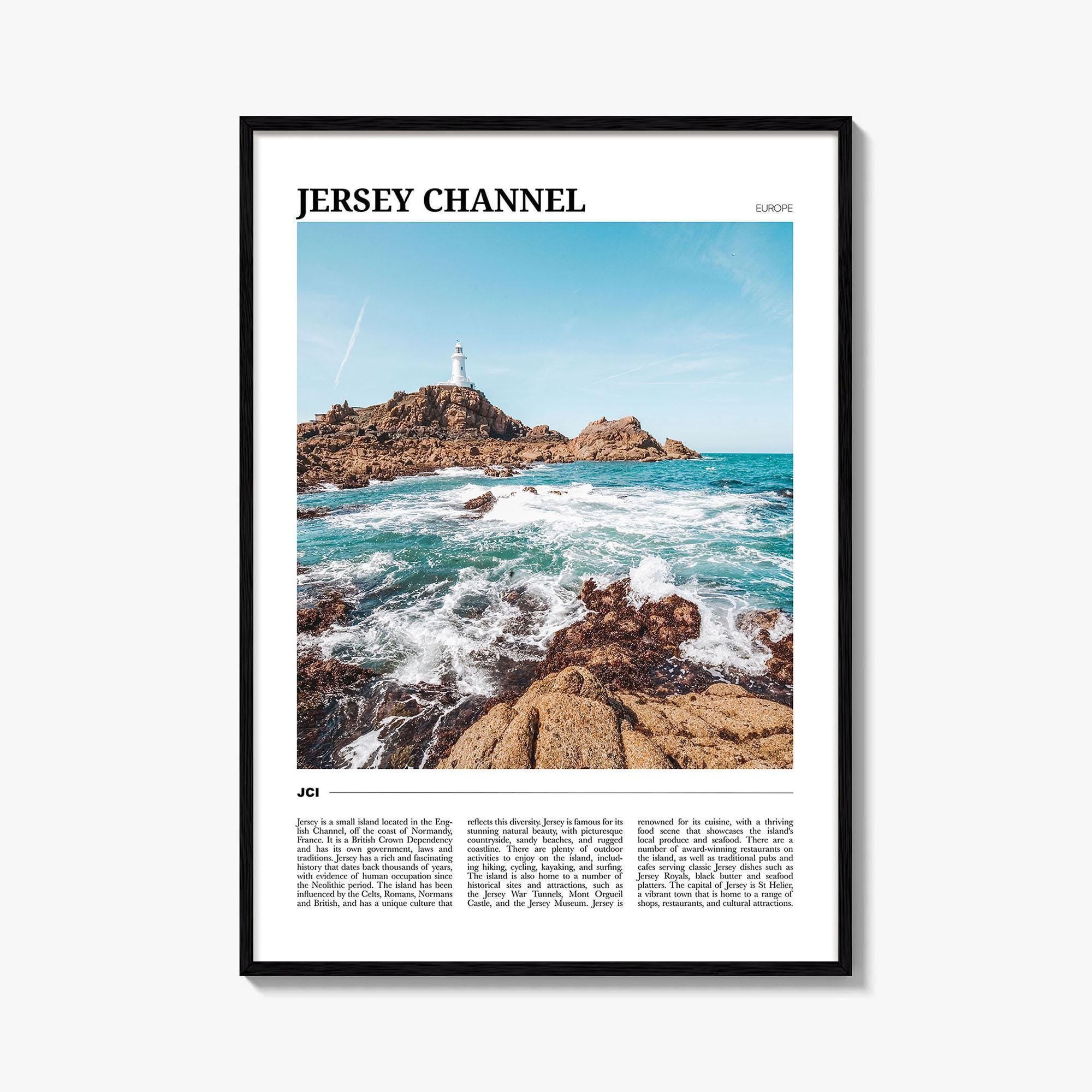 Beautiful Jersey Island Jersey Channel Islands Travel Poster No