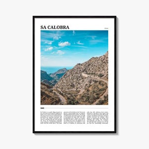 Sa Calobra Travel Poster, Sa Calobra Wall Art, Sa Calobra Poster Print, Sa Calobra Photo, Sa Calobra Decor, Spain