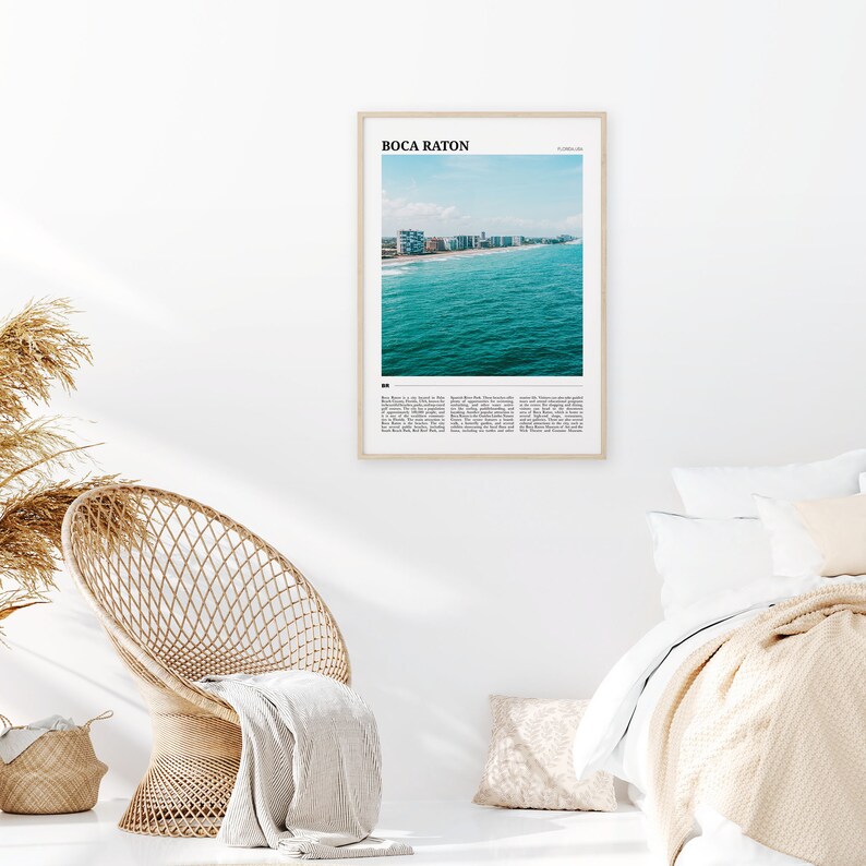 Boca Raton Travel Poster, Boca Raton Wall Art, Boca Raton Poster Print