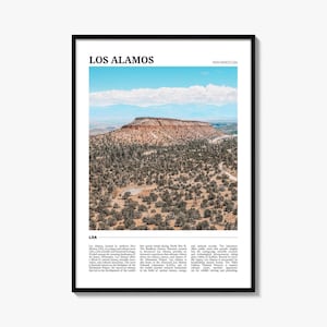 Los Alamos Travel Poster, Los Alamos Wall Art, Los Alamos Poster Print, Los Alamos Photo, Los Alamos Decor, New Mexico, USA
