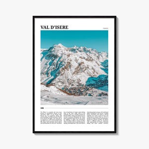 Val d’Isere Frankreich Reiseplakat: Lebendiger Wandkunstdruck
