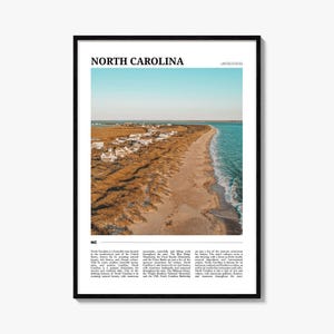 North Carolina Travel Poster No 2, North Carolina Wall Art, North Carolina Poster Print, North Carolina Photo, North Carolina Decor, USA