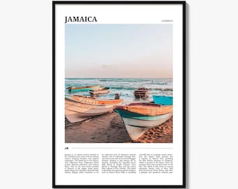 Jamaica Travel Poster No 1, Jamaica Wall Art, Jamaica Poster Print, Jamaica Photo, Jamaica Decor, Caribbean