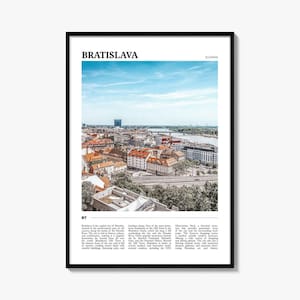 Bratislava Travel Poster, Bratislava Wall Art, Bratislava Poster Print, Bratislava Photo, Bratislava Decor, Slovakia