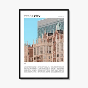 Tudor City Photo Print: Vintage New York Travel Poster