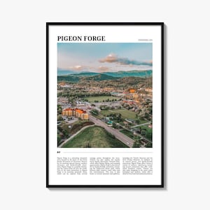 Pigeon Forge Poster Print, United States Photo, Tennessee Wall Art, Great Smoky Mountains Travel Decor
