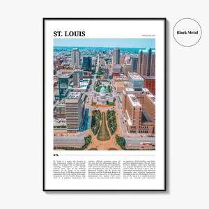 St Louis Travel Poster, St. Louis Wall Art, St. Louis Poster Print, St ...