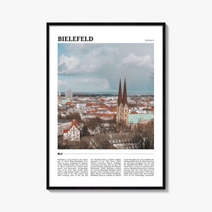 Bielefeld Reiseplakat, Bielefeld Wandkunst, Bielefeld Poster Druck, Bielefeld Foto, Bielefeld Dekor, Deutschland