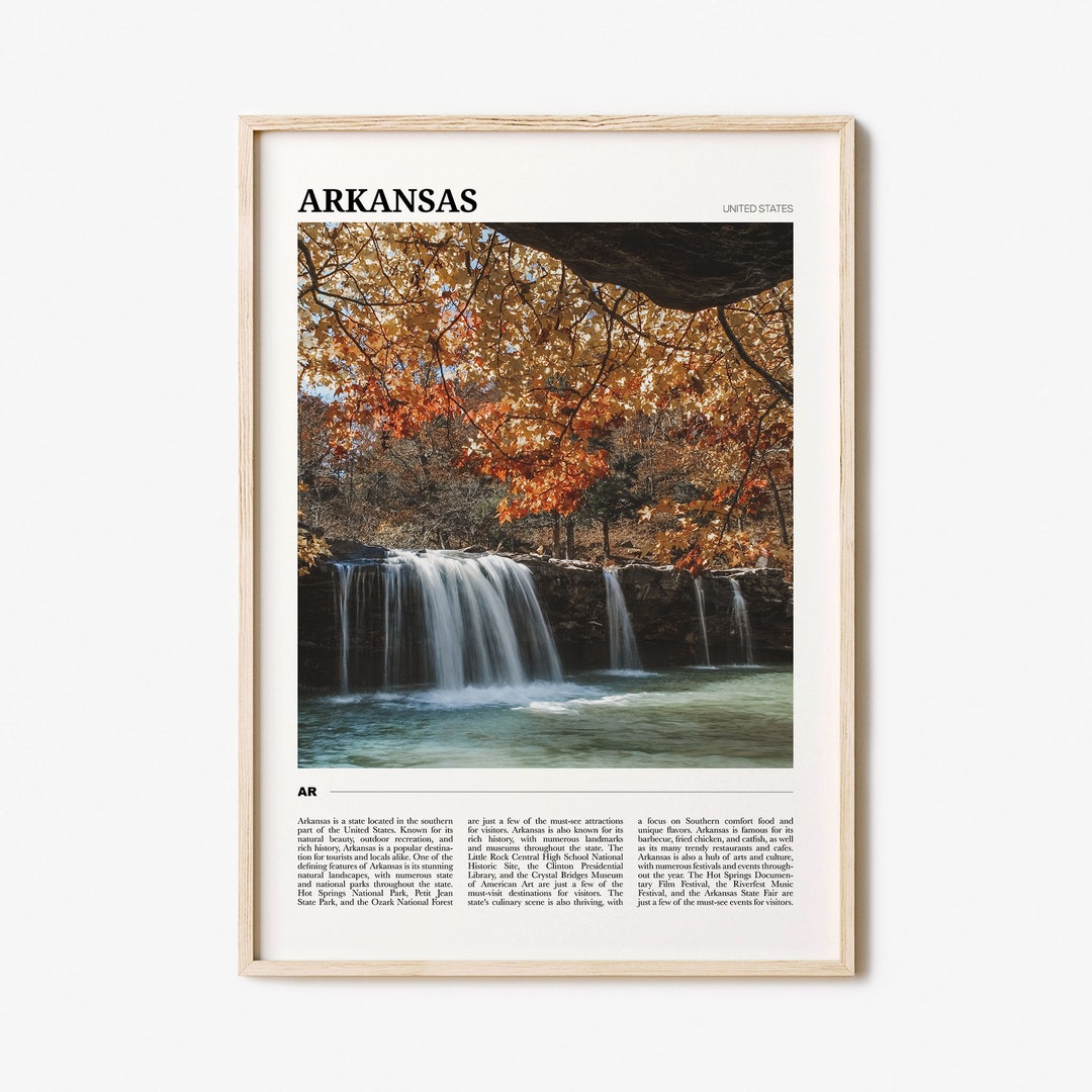 Arkansas Travel Poster Arkansas Wall Art Arkansas Poster Etsy