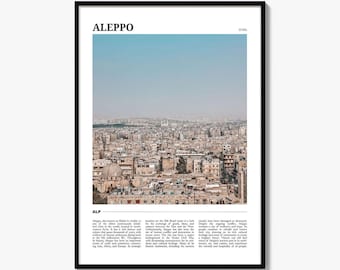 Aleppo Travel Poster, Aleppo Wall Art, Aleppo Poster Print, Aleppo Photo, Aleppo Decor, Syria