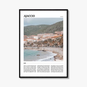 Ajaccio Travel Poster, Ajaccio Wall Art, Ajaccio Poster Print, Ajaccio Photo, Ajaccio Decor, France