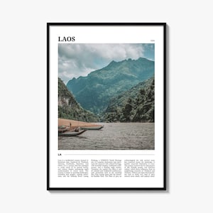 Laos Travel Poster, Laos Wall Art, Laos Poster Print, Laos Photo, Laos Decor, Asia