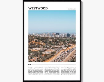 Affiche de voyage Westwood, impression photo colorée, décoration murale pour la maison