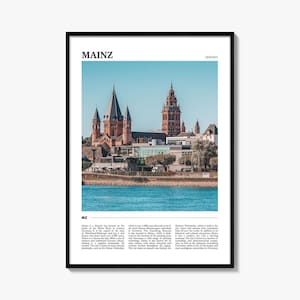 Mainz Travel Poster, Mainz Wall Art, Mainz Poster Print, Mainz Photo, Mainz Decor, Germany