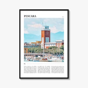 Pescara Travel Poster, Pescara Wall Art, Pescara Poster Print, Pescara Photo, Pescara Decor, Italy