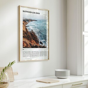 Cartel de viaje de Baywood Los Osos, Arte de pared de Baywood-Los Osos, Impresión de póster de Baywood-Los Osos, Foto de Baywood-Los Osos, Decoración de Baywood-Los Osos imagen 2