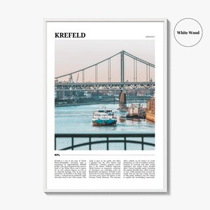 Cartel de viaje de Krefeld, arte de la pared de Krefeld, impresión del cartel de Krefeld, foto de Krefeld, decoración de Krefeld, Alemania imagen 8