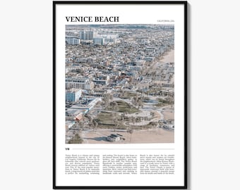 Venice Beach-posterprint, foto Californië, Los Angeles Wall Art, VS-reisdecor