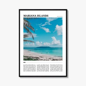 Nördliche Marianen Inseln Reise Poster, Marianen Wand Kunst, Marianen Poster Druck, Marianen Inseln Dekor