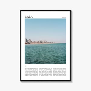 Gaza Travel Poster, Gaza Wall Art, Gaza Poster Print, Gaza Photo, Gaza Decor, Palestine
