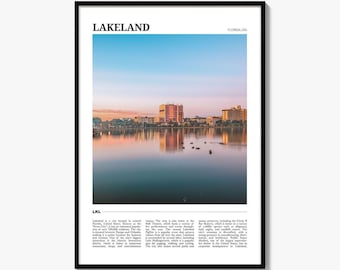 Lakeland Poster Print, Florida Photo, USA Wall Art, Polk County Travel Decor