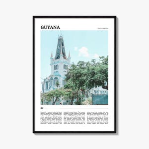 Guyana Travel Poster: Vibrant South America Wall Art