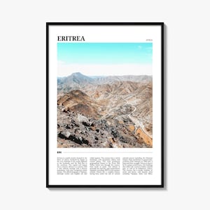Eritrea Travel Poster, Eritrea Wall Art, Eritrea Poster Print, Eritrea Photo, Eritrea Decor, Africa