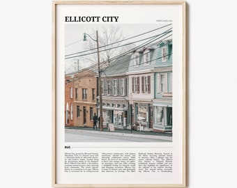 Ellicott City Travel Poster, Ellicott City Wall Art, Ellicott City Poster Print, Ellicott City Photo, Ellicott City Decor, Maryland, USA