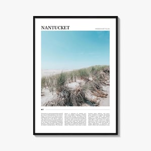 Nantucket Travel Poster, Nantucket Wall Art, Nantucket Poster Print, Nantucket Photo, Nantucket Decor, Massachusetts, USA