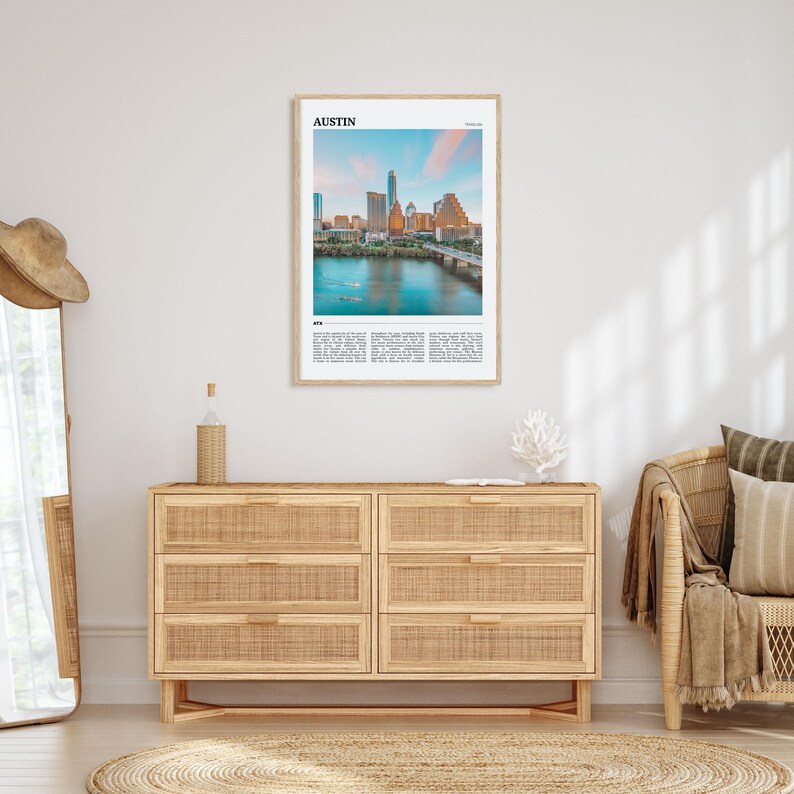 Austin Travel Poster, Austin Wall Art, Austin Poster Print, Austin